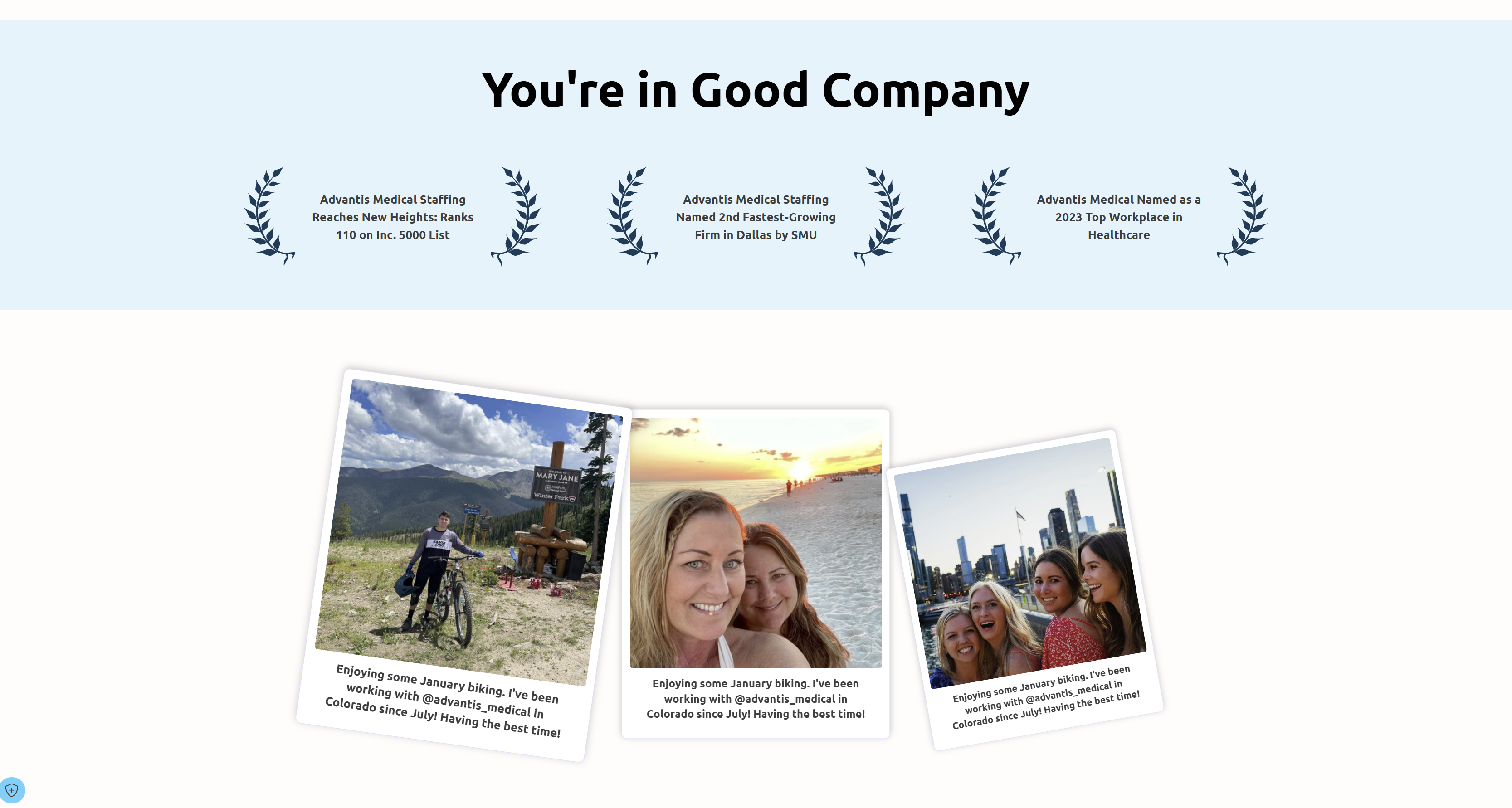 Advantis Medical contact form section